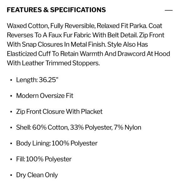 Andrew Marc “Wharton Reversible Parka” - Picture 5 of 5